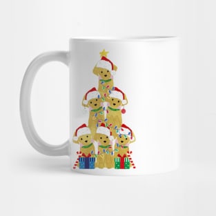 Golden Retriever Puppy Christmas Tree Mug